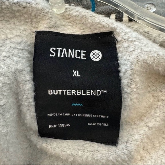 Stance | Zip up  Hoodie | Gray Colored | Xl - Picture 2 of 6